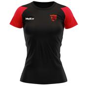 McKvr Ballingeary GAA Core Pro Tech Tee - Womens - Black/Red
