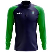 McKvr Garnish GAA Core Pro 1/4 Zip Top - Adult - Navy/Emerald Green