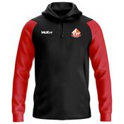 McKvr Barcelona Gaels Core Pro 1/4 Zip Hoodie - Adult - Black/Red