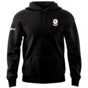 McKvr Eire Og GAA Carlow Core Pro Cotton Hoodie - Youth - Black