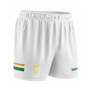 McKvr John Mitchels GAA Core Pro GAA Shorts - Adult - White/Emerald/Amber