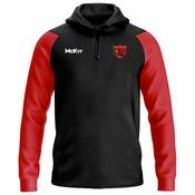 McKvr Ballingeary GAA Core Pro 1/4 Zip Hoodie - Youth - Black/Red