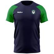 McKvr Greystones RFC Core Pro Tech Tee - Youth - Navy/Emerald Green image