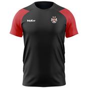 McKvr Tullamore RFC Core Pro Tech Tee - Youth - Black/Red image