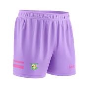 McKvr St Fechins GAA Core Pro GAA Shorts - Adult - Lilac/Baby Pink