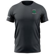 McKvr Shamrocks Camogie - Galway Core Pro Cotton Tee - Adult - Charcoal