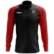 McKvr Cappataggle GAA Core Pro 1/4 Zip Top - Adult - Black/Red
