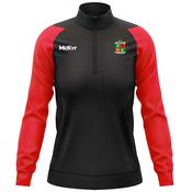 McKvr Madrid Harps GAA Core Pro 1/4 Zip Top - Womens - Black/Red