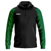 McKvr Core Pro 1/4 Zip Hoodie - Youth - Black/Bottle Green