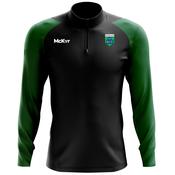 McKvr Rathcline GAA Core Pro 1/4 Zip Top - Youth - Black/Bottle Green image