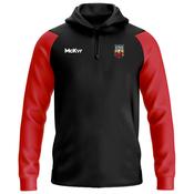 McKvr Munster Stags Rugby Core Pro 1/4 Zip Hoodie - Adult - Black/Red