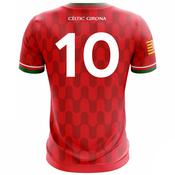 McKvr Celtic Girona Numbered Playing Jersey - Youth - Red image
