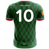 McKvr Celtic Girona Numbered Playing Jersey - Adult - Green image