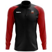 McKvr Munster Stags Rugby Core Pro 1/4 Zip Top - Youth - Black/Red