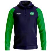 McKvr Moycullen GAA Core Pro 1/4 Zip Hoodie - Adult - Navy/Emerald Green image