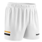McKvr Core Pro GAA Shorts - Adult - White/Black/Amber