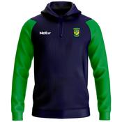 McKvr Faughs GAA Core Pro 1/4 Zip Hoodie - Adult - Navy/Emerald Green