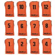 McKvr Numbered Mesh Training Bib Packs - Adult - Medium/Large