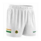 McKvr Glen Rovers Hurling Cork Core Pro GAA Shorts - Adult - White/Emerald/Amber
