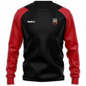 McKvr Munster Stags Rugby Core Pro Sweat Top - Youth - Black/Red image