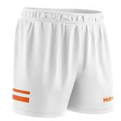 McKvr Core Pro GAA Shorts - Youth - White/Orange image