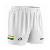 McKvr Clonmel Commercials Core Pro GAA Shorts - Youth - White/Emerald/Amber