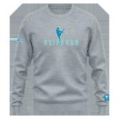 McKvr Clifford Sweat Top - Girls - Grey/Turq