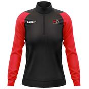 McKvr Arklow RFC Core Pro 1/4 Zip Top - Womens - Black/Red image