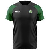 McKvr The Association of Irish Celtic Supporters Clubs Core Pro Tech Tee - Adult - Black/Bottle Green image