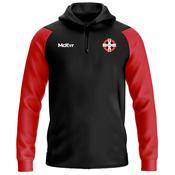 McKvr Amsterdam GAC Core Pro 1/4 Zip Hoodie - Adult - Black/Red