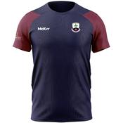 McKvr Drumkeeran GAA Core Pro Tech Tee - Adult - Navy/Maroon image