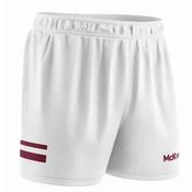 McKvr Core Pro GAA Shorts - Adult - White/Maroon