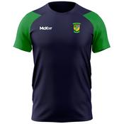 McKvr Faughs GAA Core Pro Tech Tee - Adult - Navy/Emerald Green