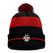 McKvr Tullamore RFC Core Pro Bobble Hat - Adult - Black/Red