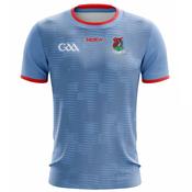 McKvr Monivea Abbey GAA Training Jersey - Adult - Sky/Red image