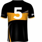 McKvr Mourneabbey LGFA Numbered Home Jersey - Youth - Black/Yellow image