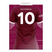 McKvr Multyfarnham GAA Numbered Home Jersey - Womens - Maroon image