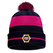 McKvr Gaelic Games Europe Core Pro Bobble Hat - Adult - Navy/Pink image