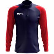 McKvr Core Pro 1/4 Zip Top - Youth - Navy/Red image