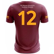 McKvr Oliver Plunketts Dublin Numbered Home Jersey - Adult - Maroon/Amber image