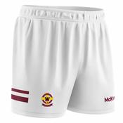 McKvr Oliver Plunketts Dublin Boys/Mens Playing Short - Adult - White/Maroon image