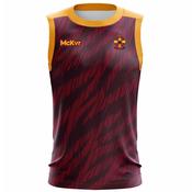McKvr Oliver Plunketts Dublin Sleeveless Jersey - Adult - Maroon/Amber image