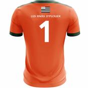 McKvr Plouer LGFA Numbered Goalkeeper Jersey - Adult - Orange/Green image