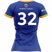 McKvr Porto Gaels Number 32 Playing Jersey - Womens - Royal