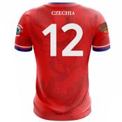 McKvr Prague Hibernians GAA Numbered Playing Jersey - Adult - Red/White/Blue image