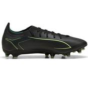 Puma Ultra 6 Match FG/AG Football Boots - Adult - Black/Fizzy Light/Green