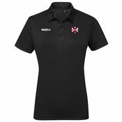 McKvr Queens Archery Panelled Polo Top - Womens - Black