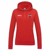 McKvr Queens Archery College Hoodie - Womens - Fire Red