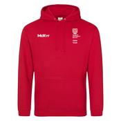 McKvr Queens Swim College Hoodie - Adult - Fire Red