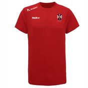McKvr Queens Gaelic Football Performance Tee - Adult - Fire Red image